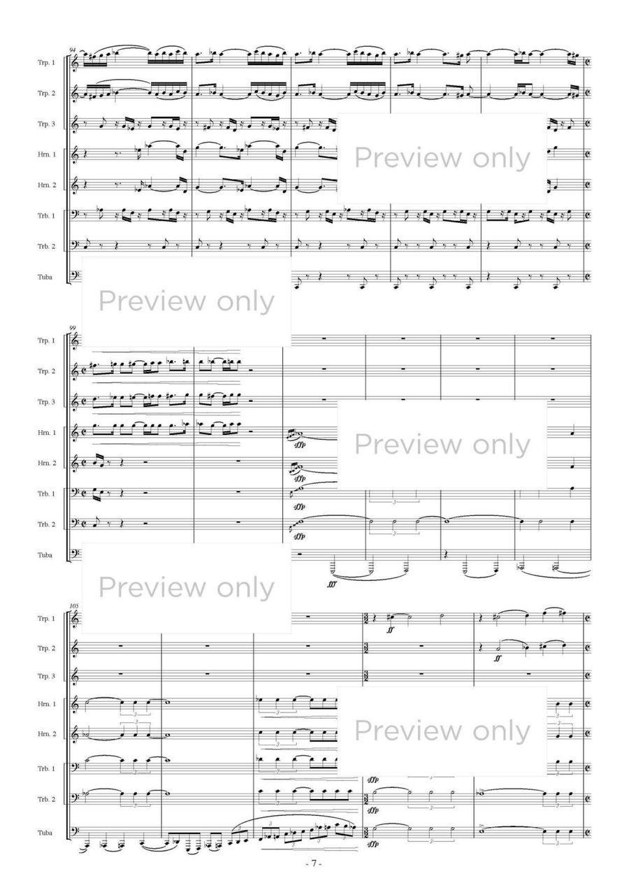 Blazing Brass - Brass Octet Horn scores gallery preview page 8