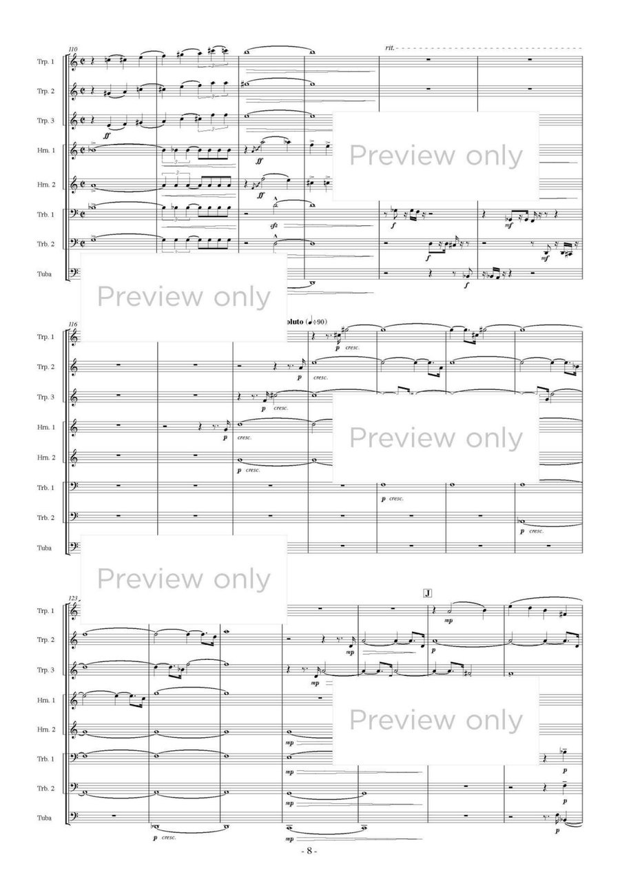 Blazing Brass - Brass Octet Horn scores gallery preview page 9