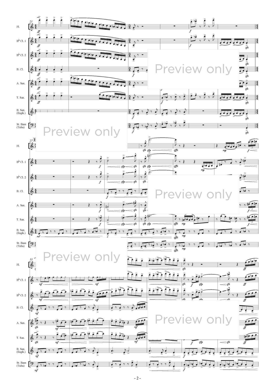 Pater Noster III - Woodwind & String Bass Octet Chamber Music scores gallery preview page 3