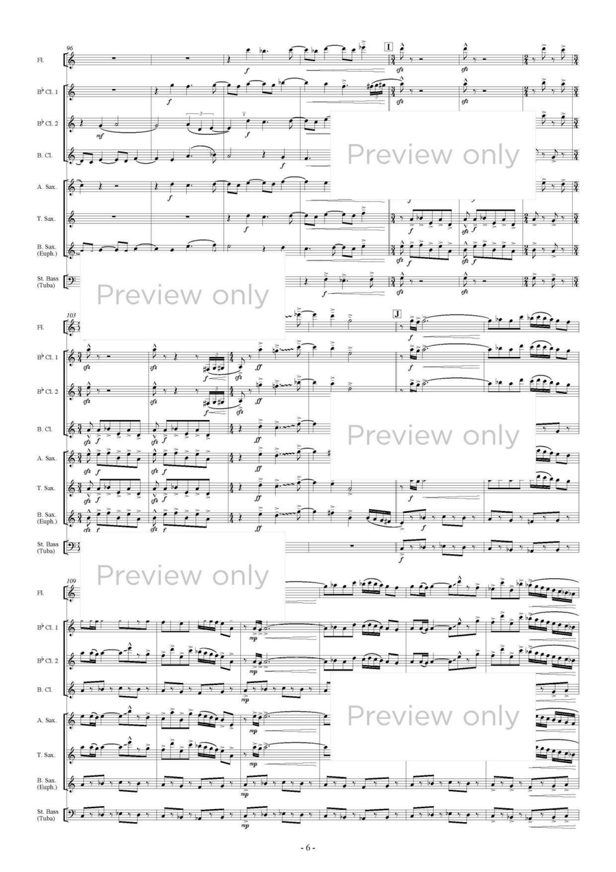 Pater Noster III - Woodwind & String Bass Octet Chamber Music scores gallery preview page 7