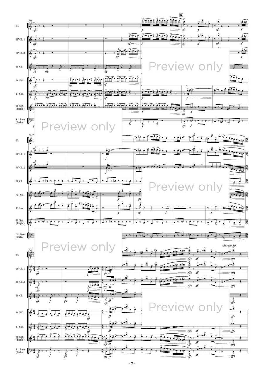 Pater Noster III - Woodwind & String Bass Octet Chamber Music scores gallery preview page 8
