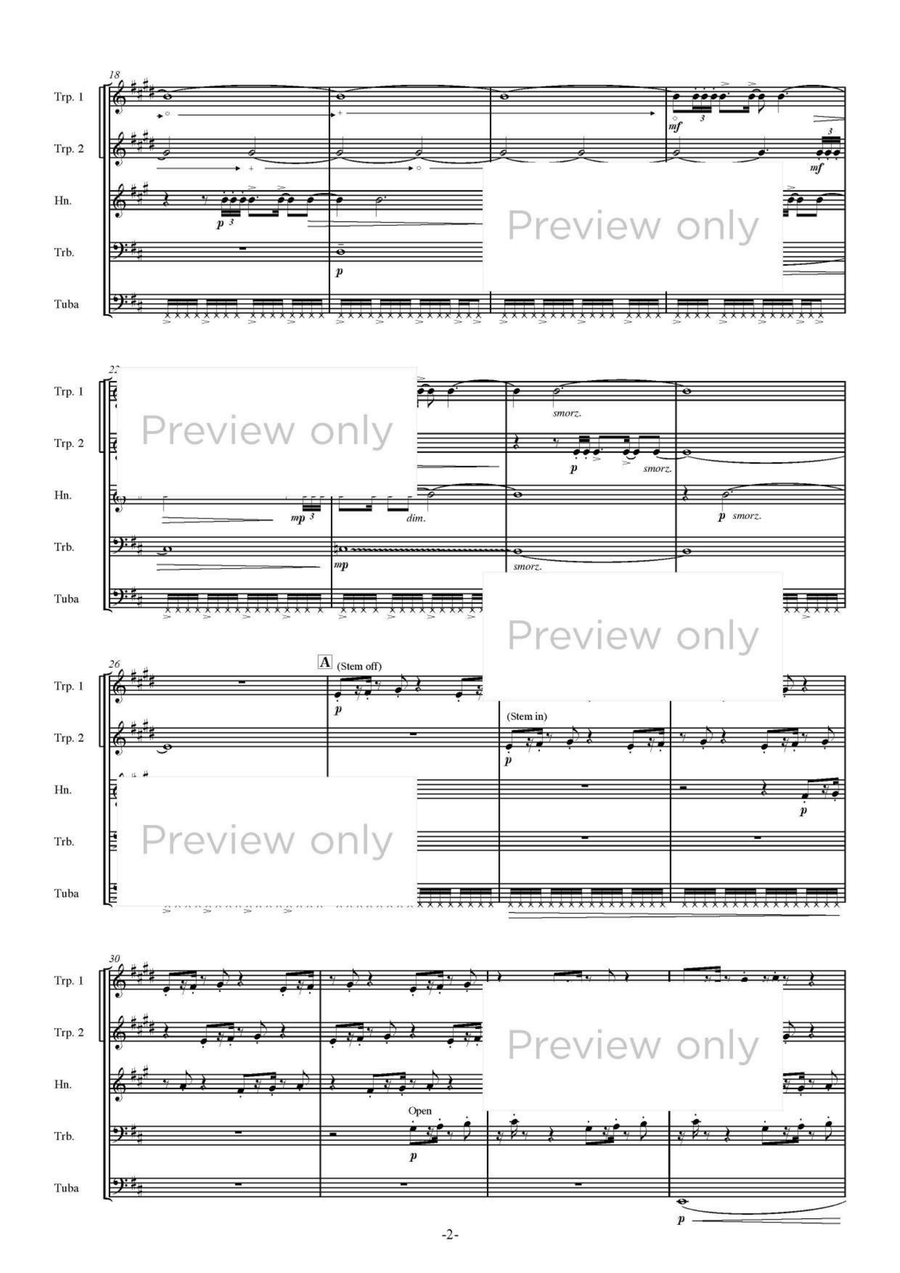 Oasis - Brass Quintet Oasis - Brass Quintet Brass Quintet scores gallery preview page 3