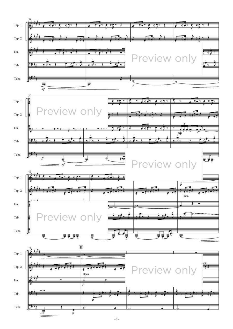 Oasis - Brass Quintet Oasis - Brass Quintet Brass Quintet scores gallery preview page 4