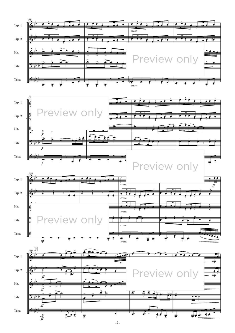 Oasis - Brass Quintet Oasis - Brass Quintet Brass Quintet scores gallery preview page 8