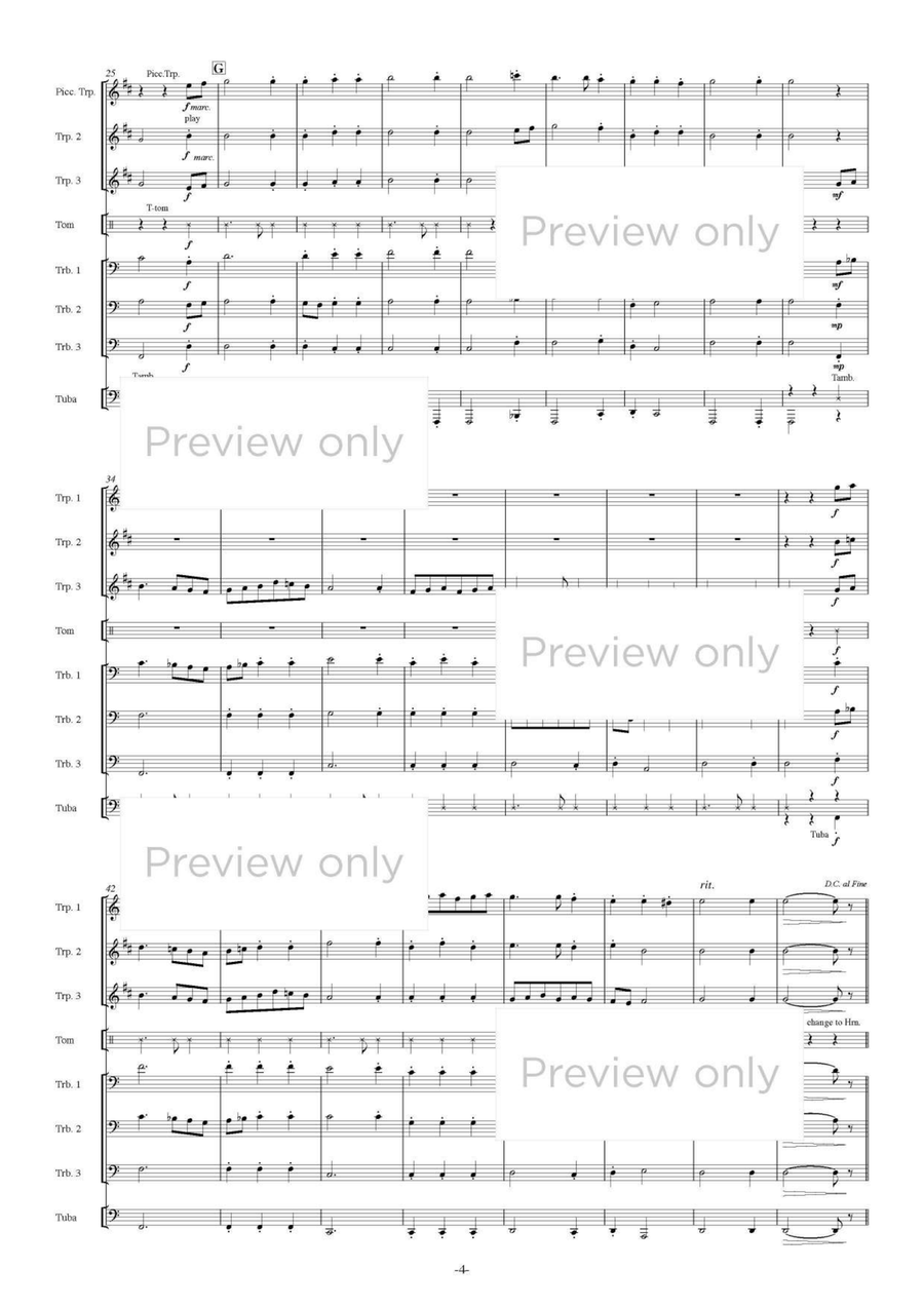 Renaissance Dances - Brass Octet Horn scores gallery preview page 5
