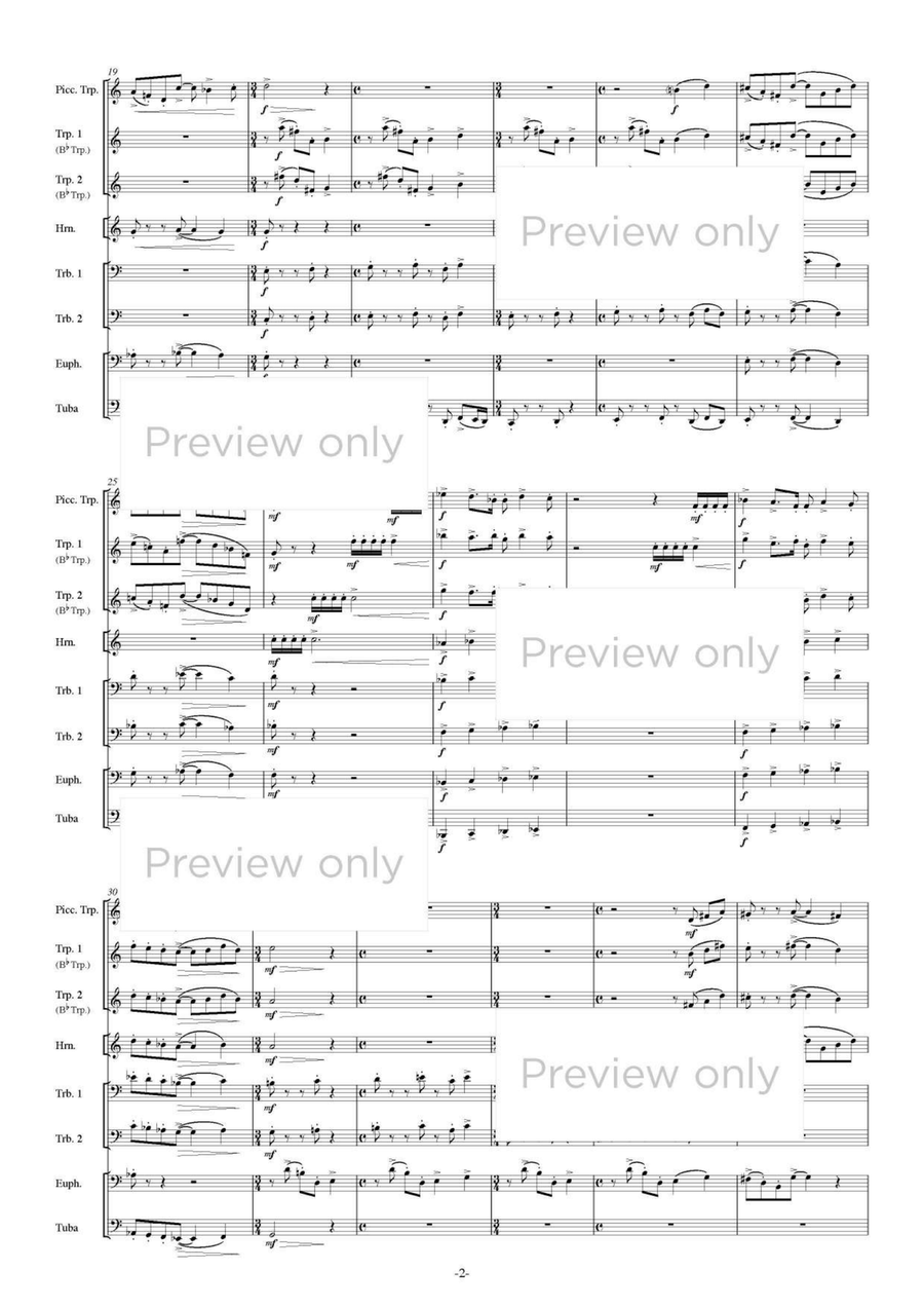 Metropolitan - Brass Octet Euphonium scores gallery preview page 3