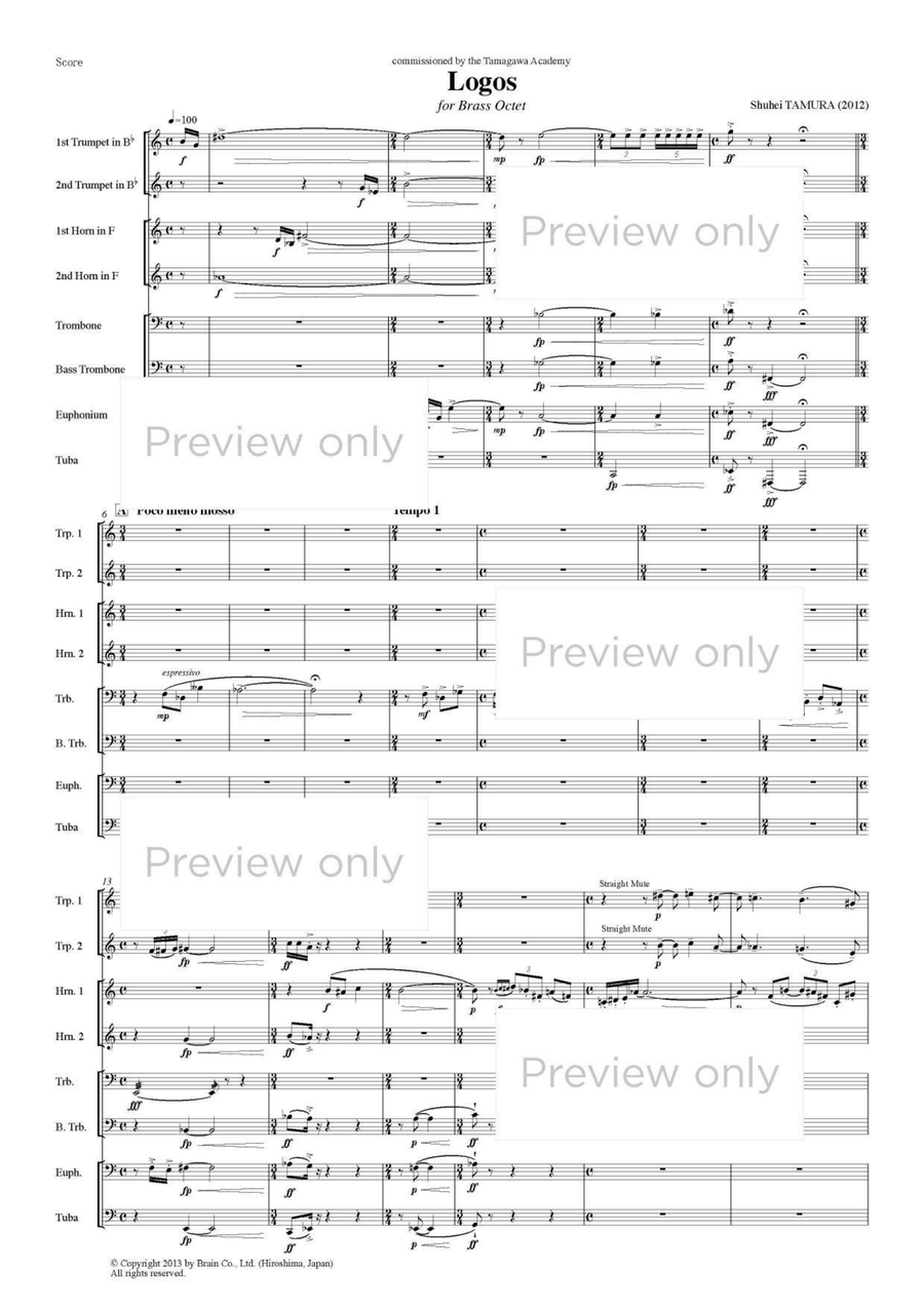 Logos - Brass Octet Euphonium scores gallery preview page 2