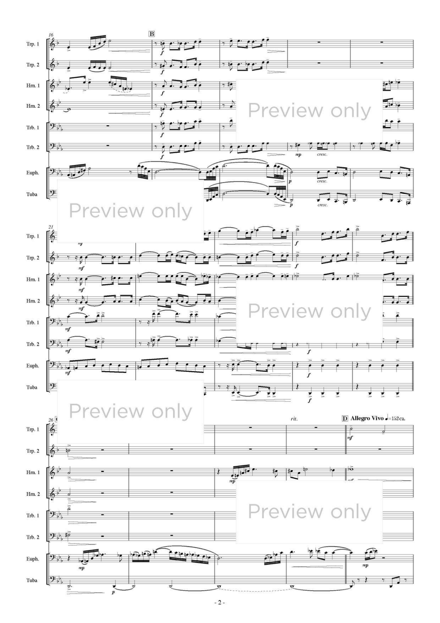 Fanfare - Brass Octet Fanfare - Brass Octet Euphonium scores gallery preview page 3