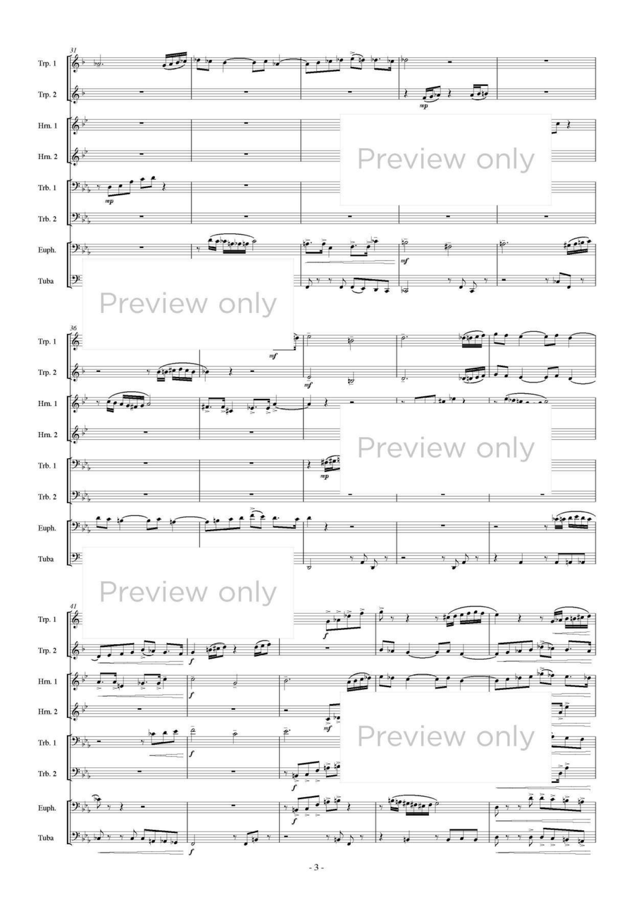 Fanfare - Brass Octet Fanfare - Brass Octet Euphonium scores gallery preview page 4