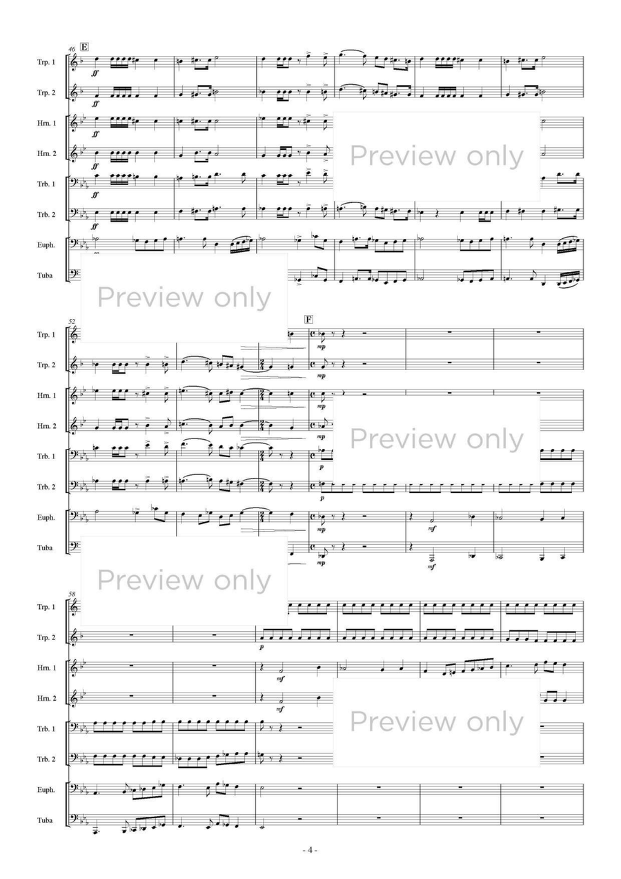 Fanfare - Brass Octet Fanfare - Brass Octet Euphonium scores gallery preview page 5