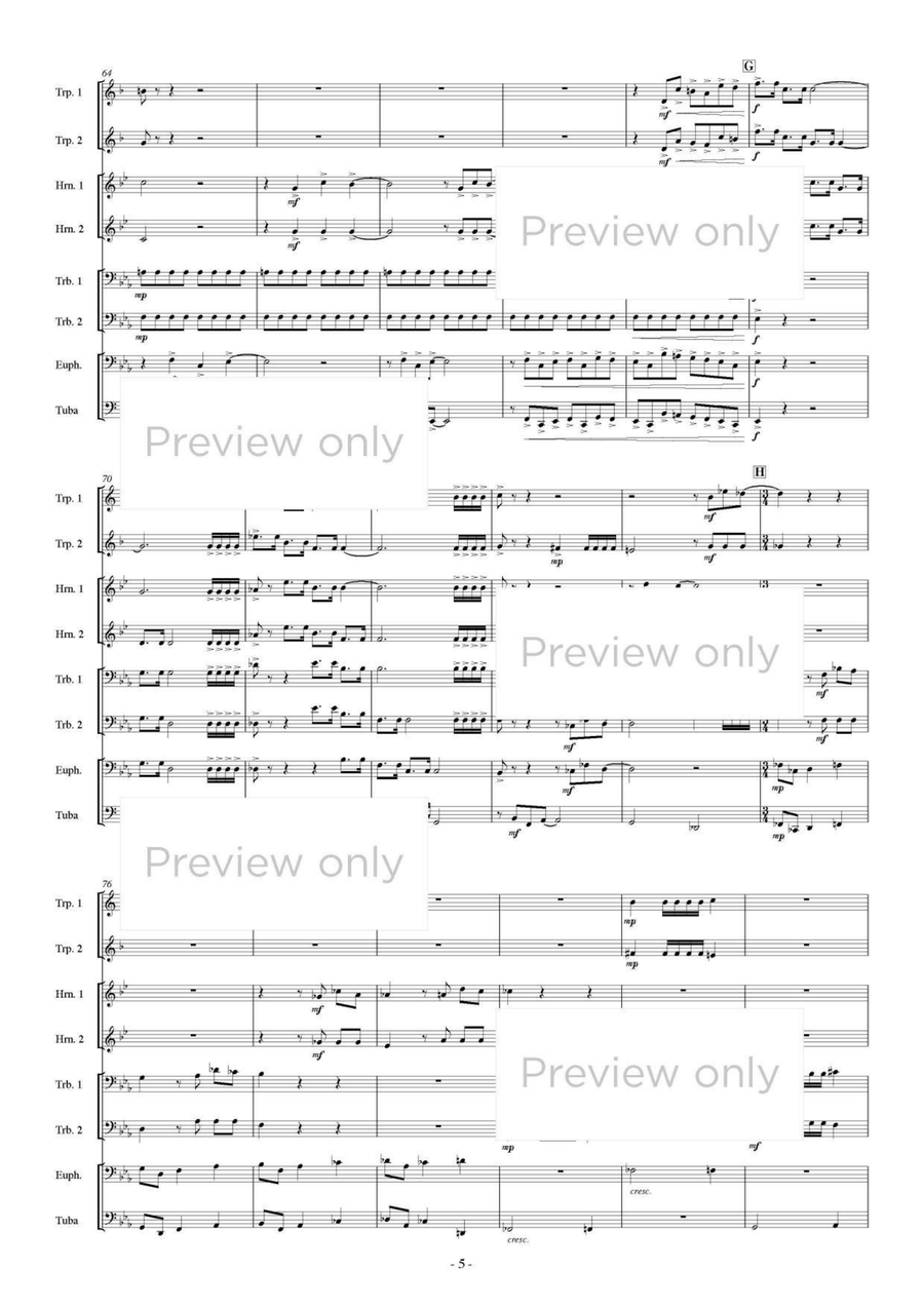 Fanfare - Brass Octet Fanfare - Brass Octet Euphonium scores gallery preview page 6