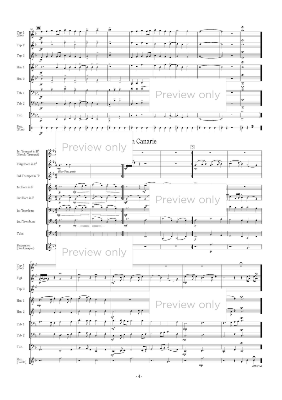 Terpsichore Dance Suite - Brass Octet Flugelhorn scores gallery preview page 5
