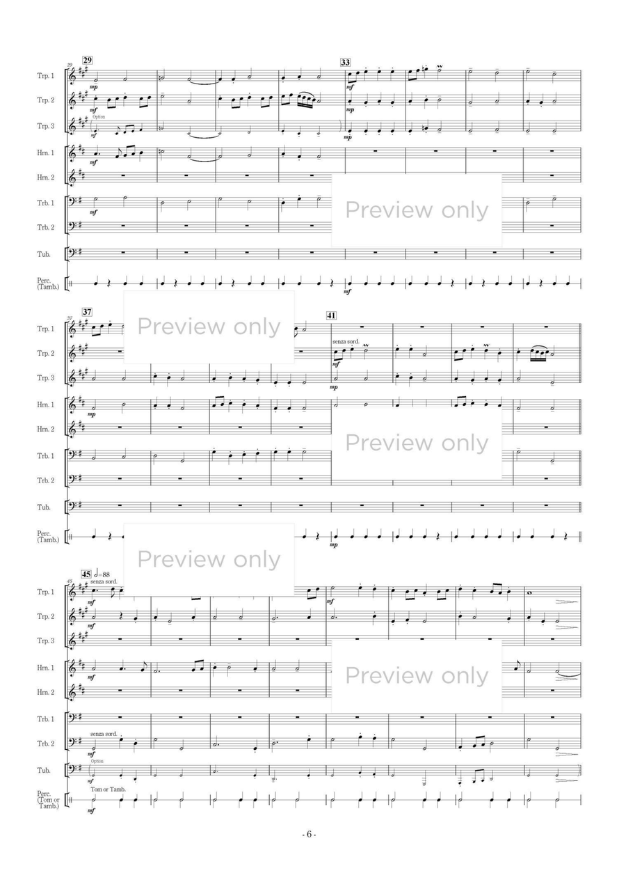 Terpsichore Dance Suite - Brass Octet Flugelhorn scores gallery preview page 7