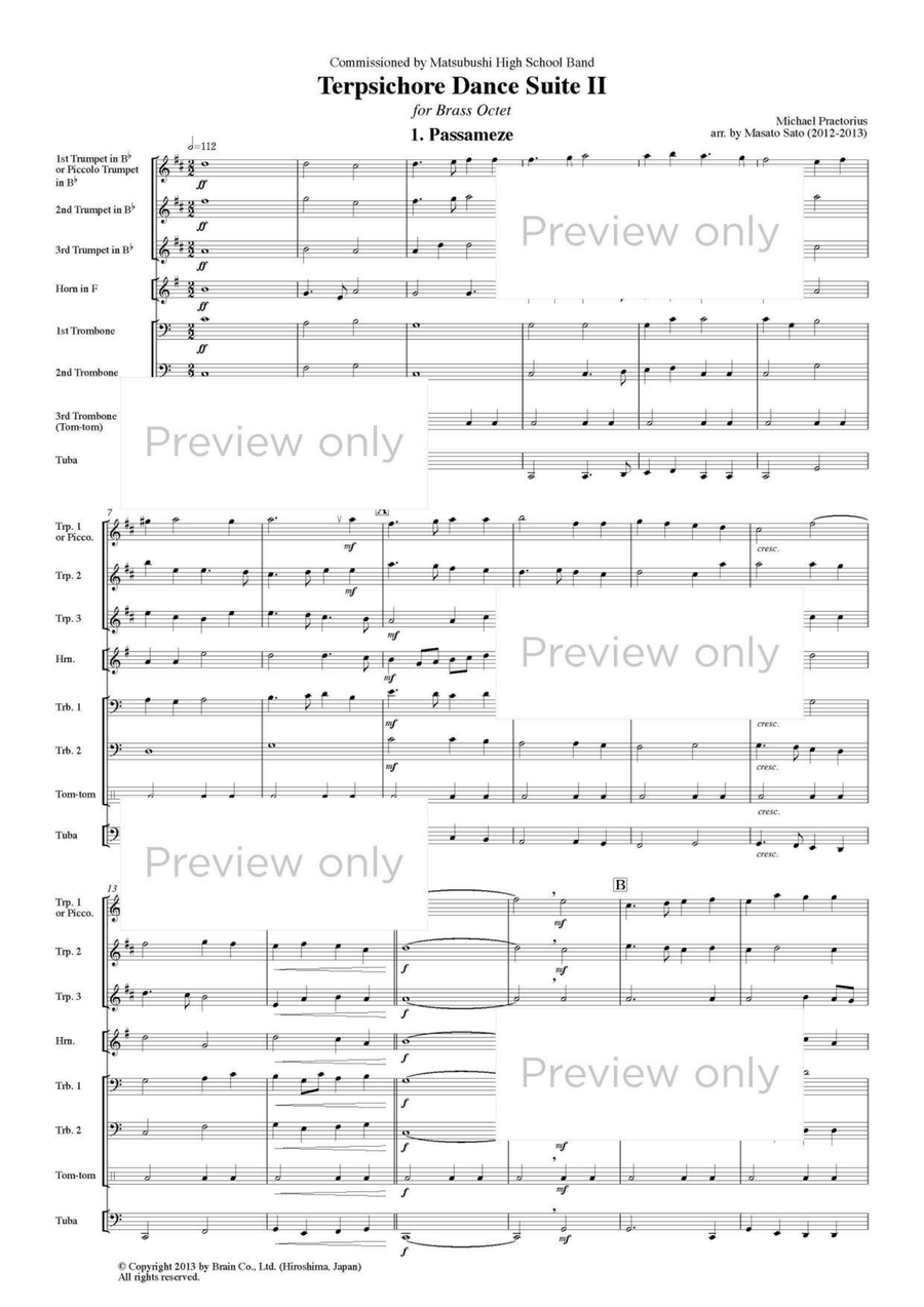 Terpsichore Dance Suite II - Brass Octet Flugelhorn scores gallery preview page 2