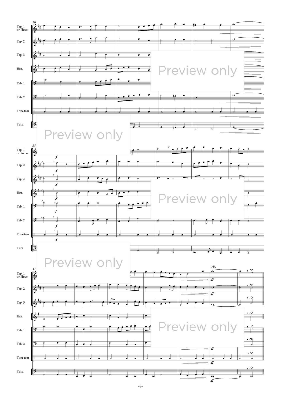 Terpsichore Dance Suite II - Brass Octet Flugelhorn scores gallery preview page 3