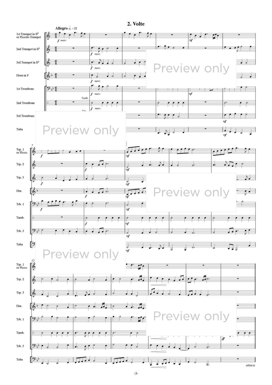 Terpsichore Dance Suite II - Brass Octet Flugelhorn scores gallery preview page 4
