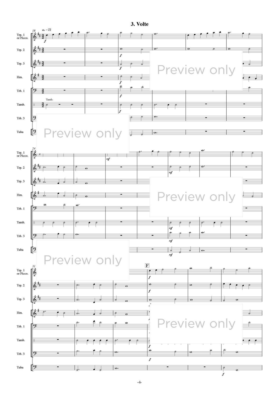 Terpsichore Dance Suite II - Brass Octet Flugelhorn scores gallery preview page 5