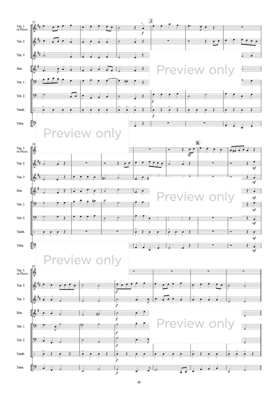 Terpsichore Dance Suite II - Brass Octet Flugelhorn scores gallery preview page 9