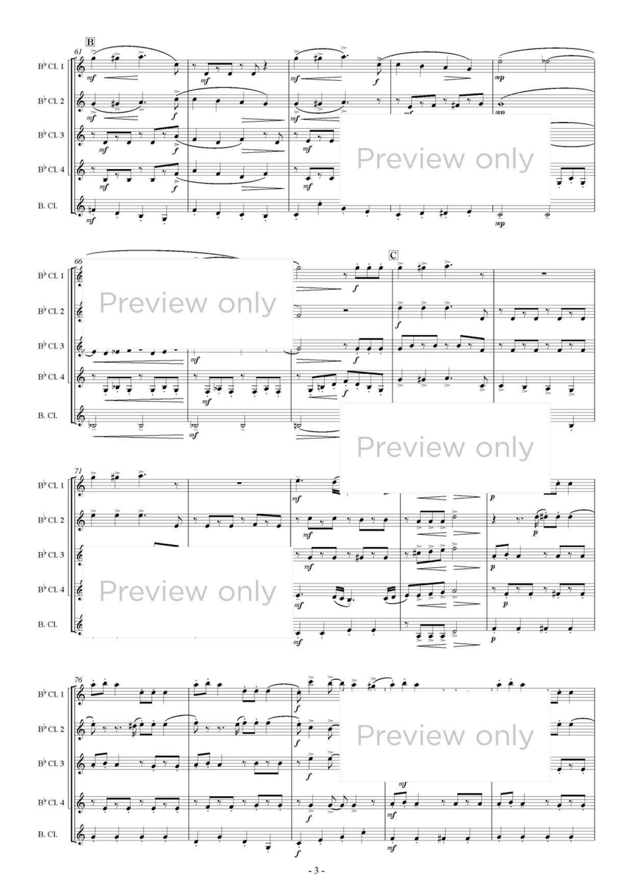 Die Fledermaus Selections - Clarinet Quintet Clarinet Quintet scores gallery preview page 4