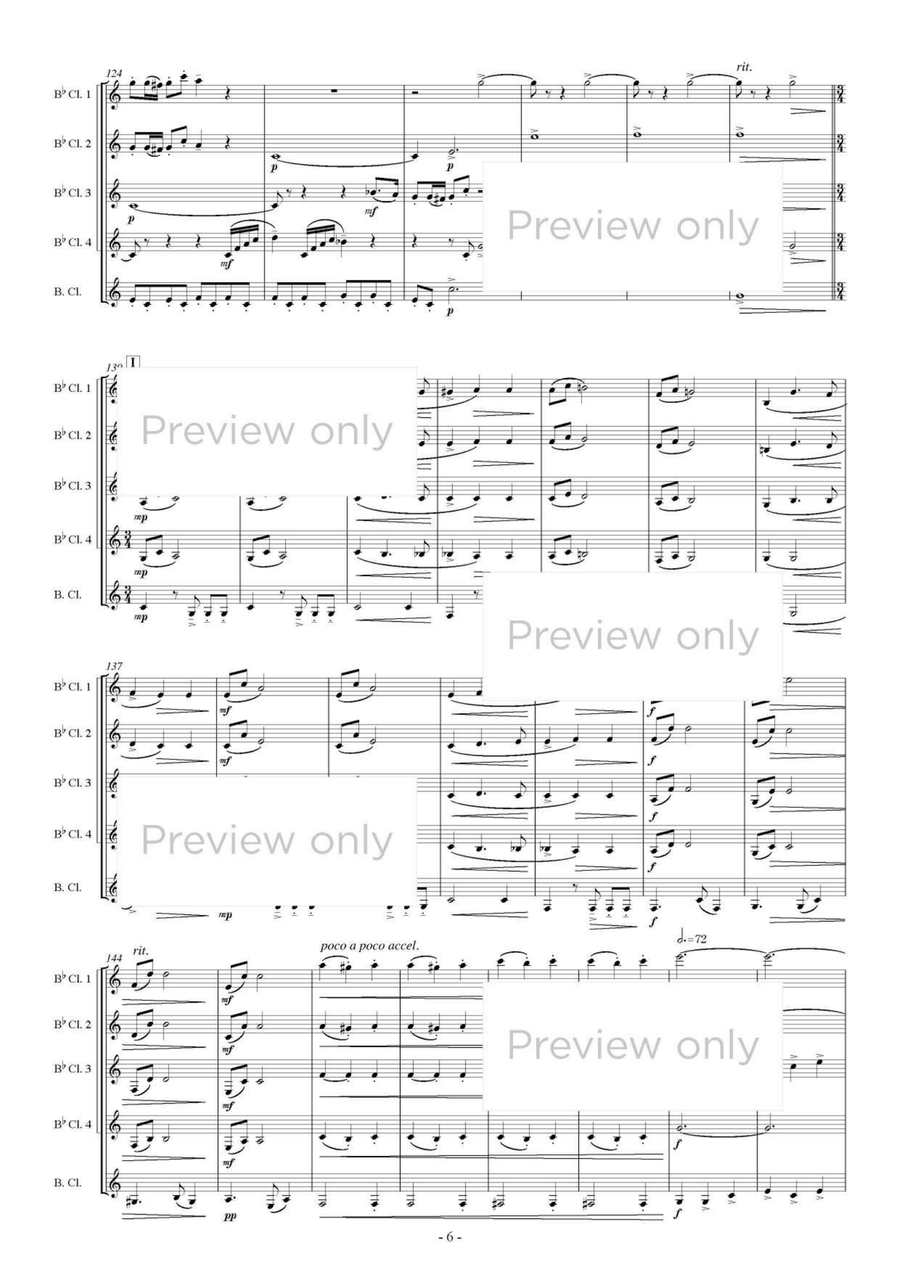 Die Fledermaus Selections - Clarinet Quintet Clarinet Quintet scores gallery preview page 7
