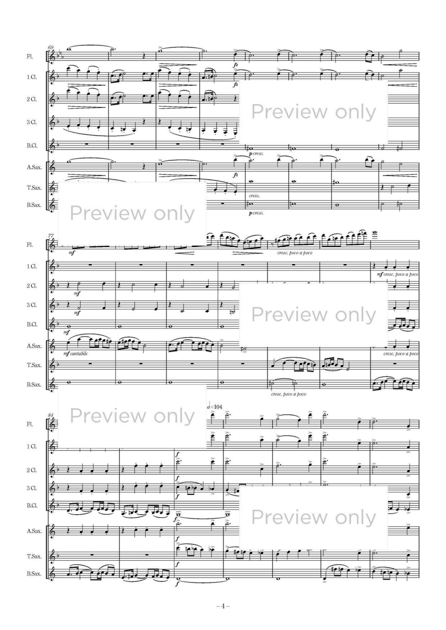 String Quartet No. 2 Mvt. 1 - Woodwind Octet Chamber Music scores gallery preview page 5