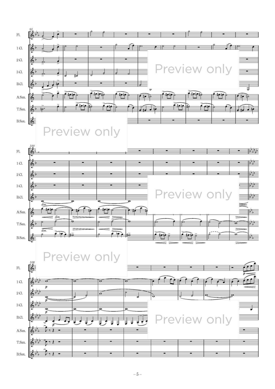 String Quartet No. 2 Mvt. 1 - Woodwind Octet Chamber Music scores gallery preview page 6