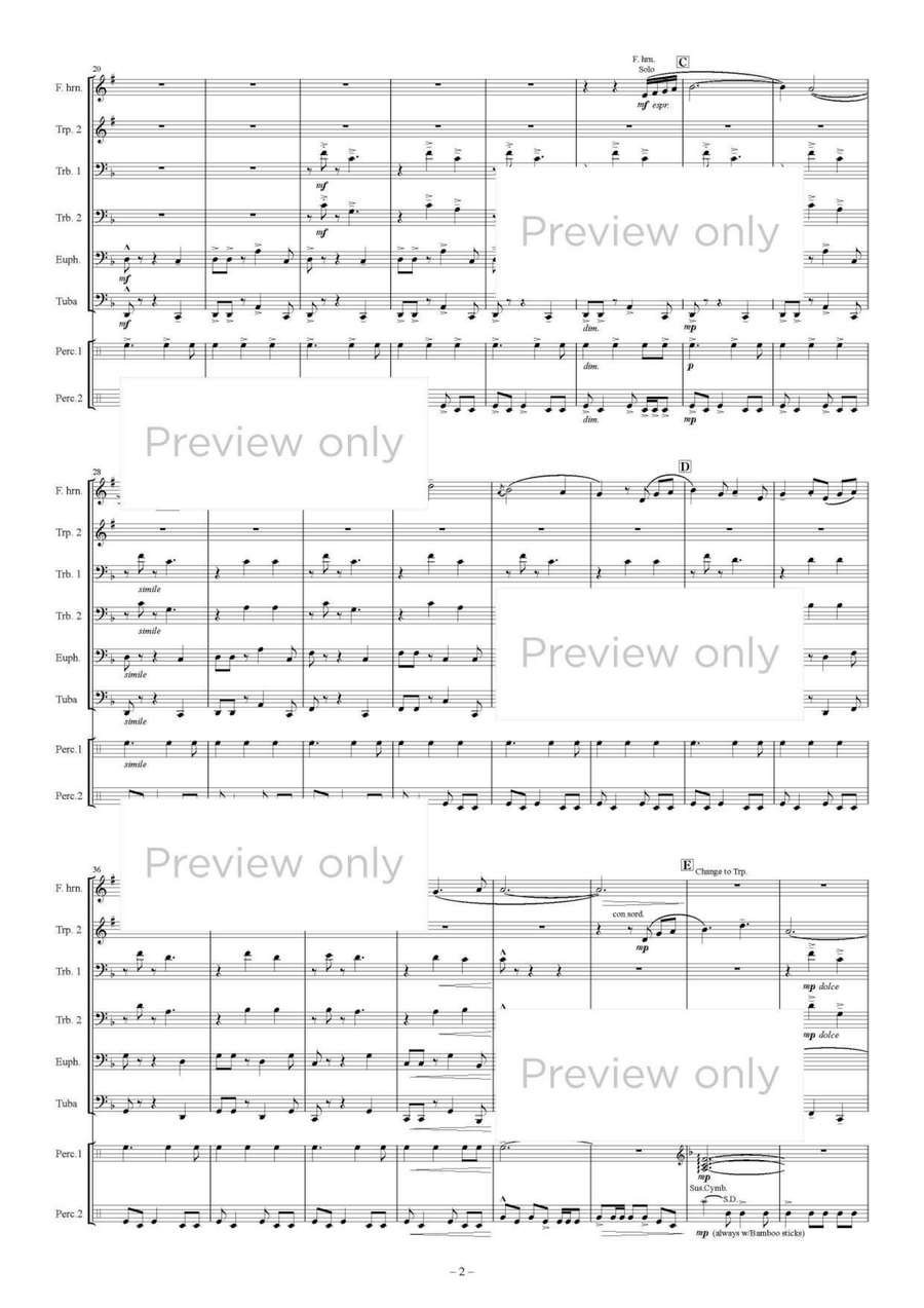 Follow Me - Brass & Percussion Octet Chamber Music scores gallery preview page 3