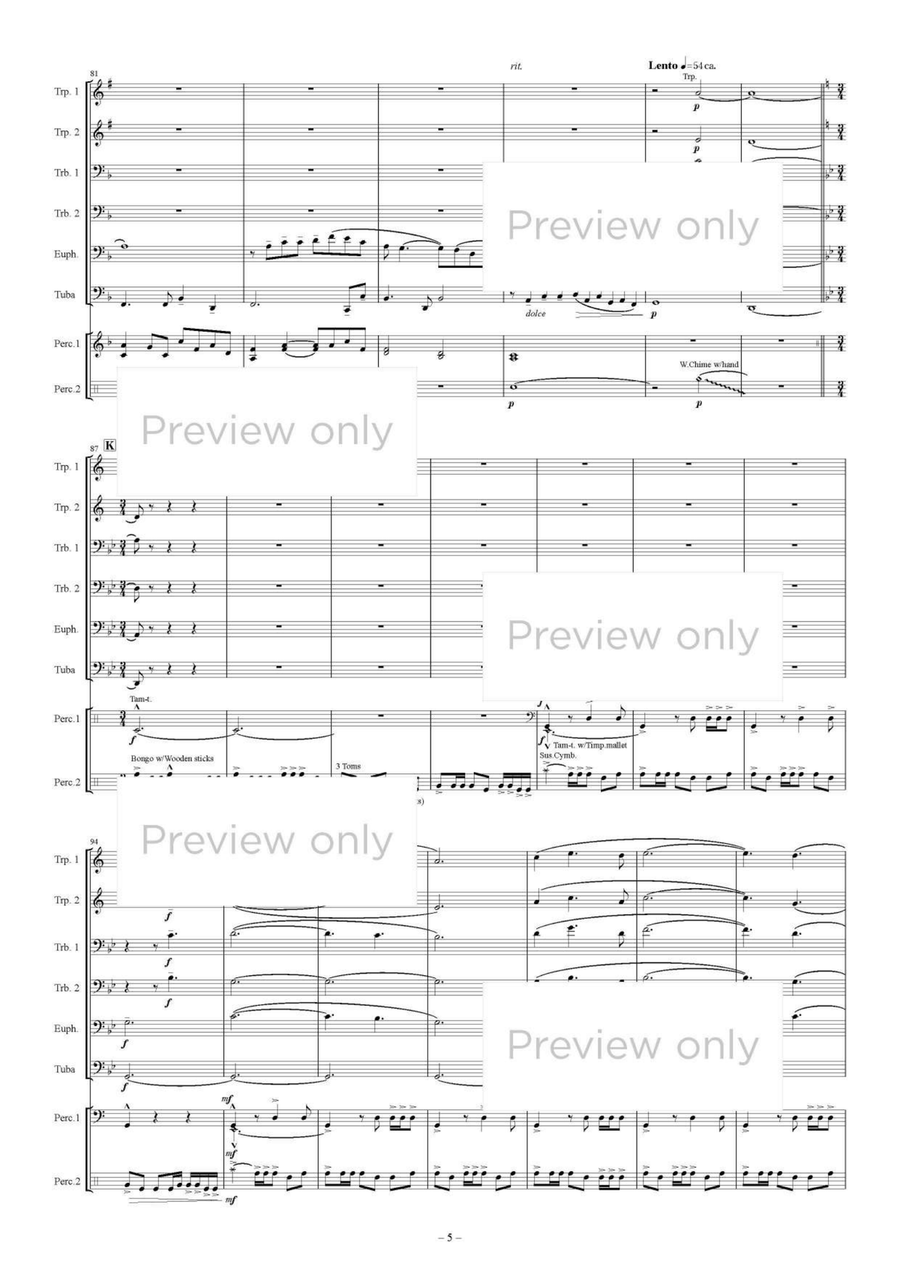 Follow Me - Brass & Percussion Octet Chamber Music scores gallery preview page 6