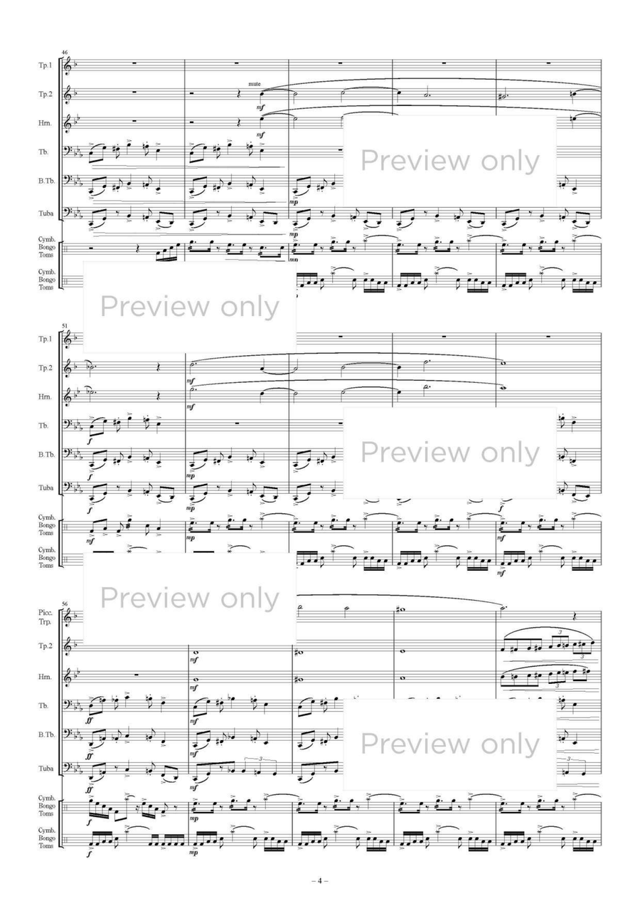 Advent Silica - Brass & Percussion Octet Chamber Music scores gallery preview page 5