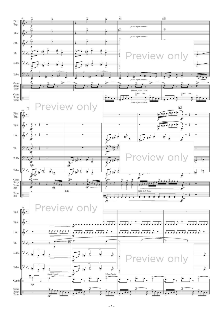 Advent Silica - Brass & Percussion Octet Chamber Music scores gallery preview page 6
