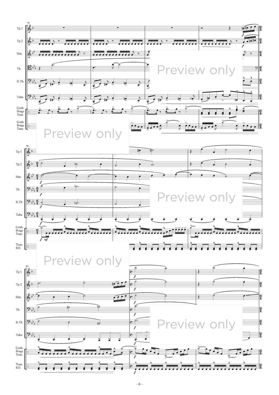 Advent Silica - Brass & Percussion Octet Chamber Music scores gallery preview page 7