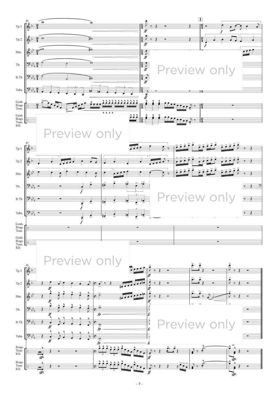 Advent Silica - Brass & Percussion Octet Chamber Music scores gallery preview page 8