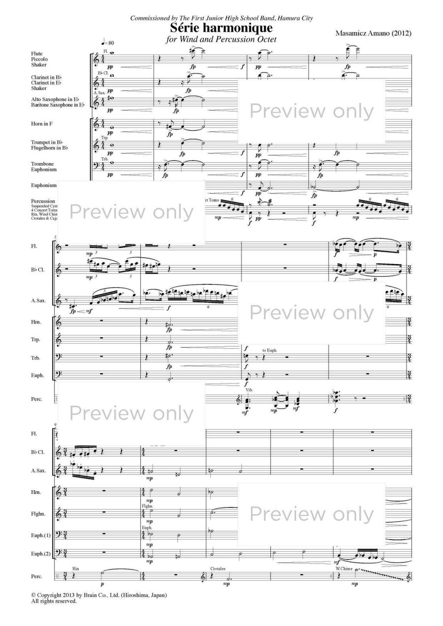 Série harmonique - Wind & Percussion Octet Série harmonique - Wind & Percussion Octet Chamber Music scores gallery preview page 2