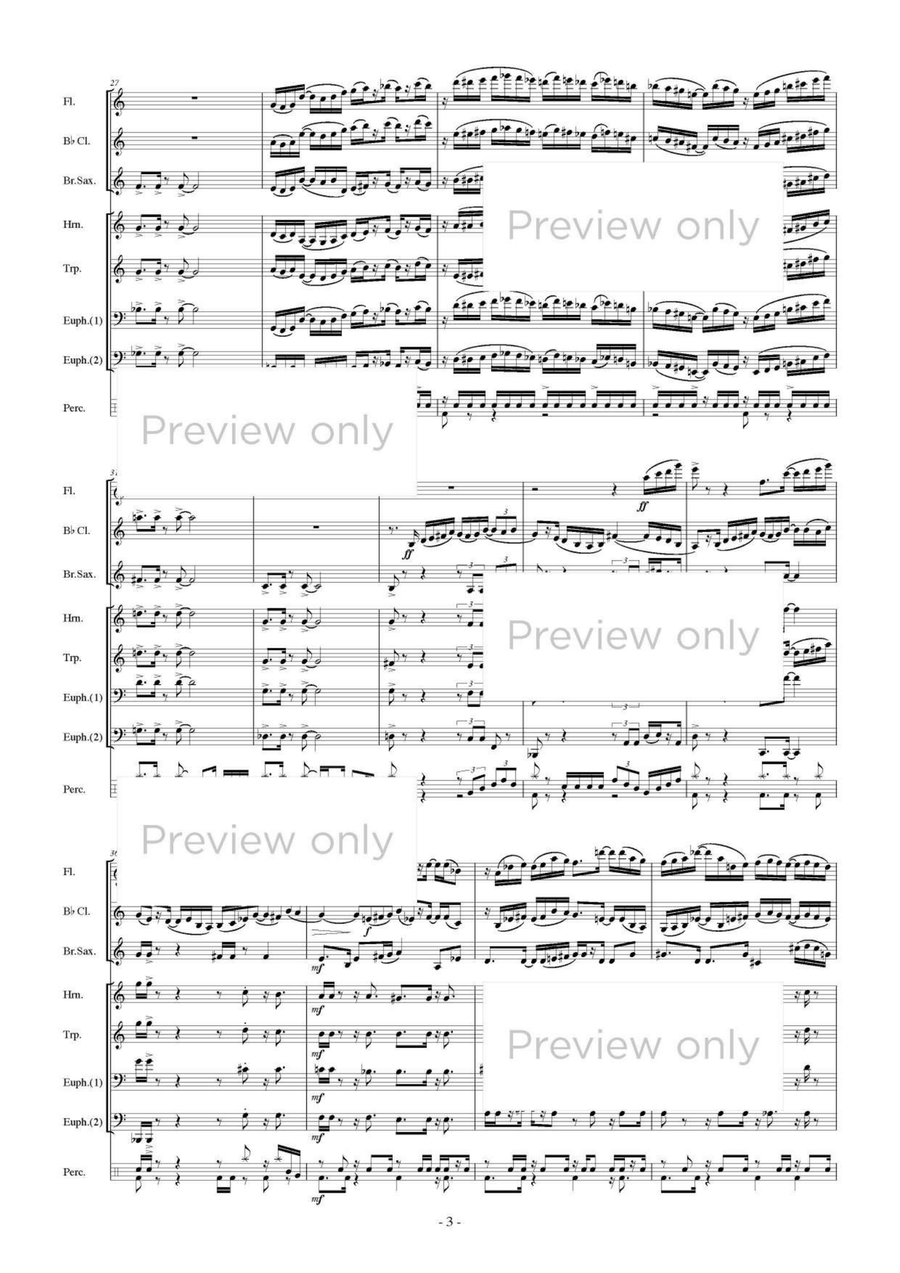 Série harmonique - Wind & Percussion Octet Série harmonique - Wind & Percussion Octet Chamber Music scores gallery preview page 4