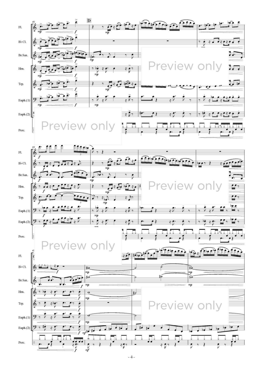Série harmonique - Wind & Percussion Octet Série harmonique - Wind & Percussion Octet Chamber Music scores gallery preview page 5