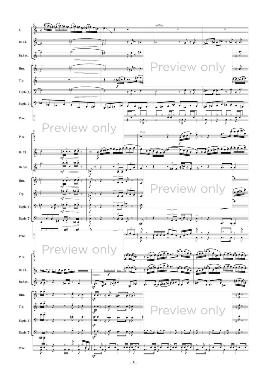 Série harmonique - Wind & Percussion Octet Série harmonique - Wind & Percussion Octet Chamber Music scores gallery preview page 6