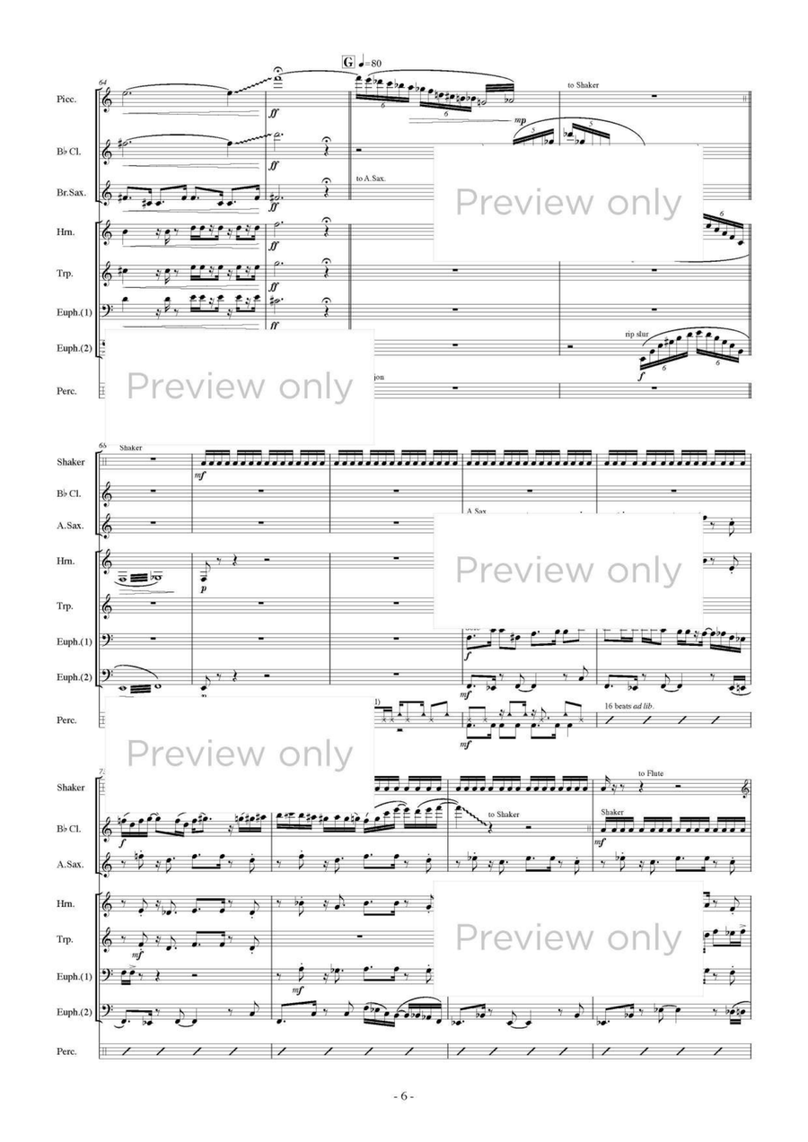 Série harmonique - Wind & Percussion Octet Série harmonique - Wind & Percussion Octet Chamber Music scores gallery preview page 7
