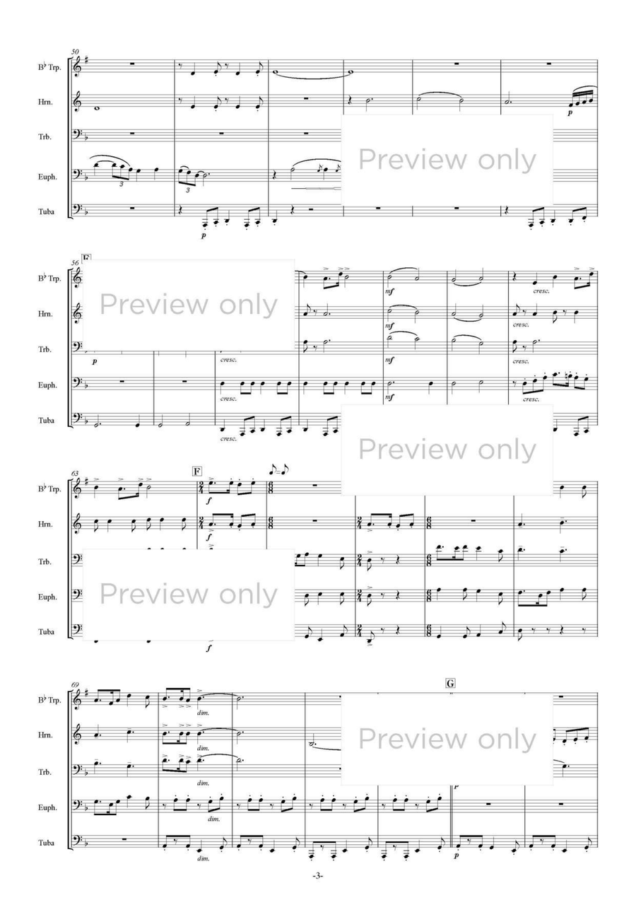 Isaribi - Brass Quintet Isaribi - Brass Quintet Brass Quintet scores gallery preview page 4