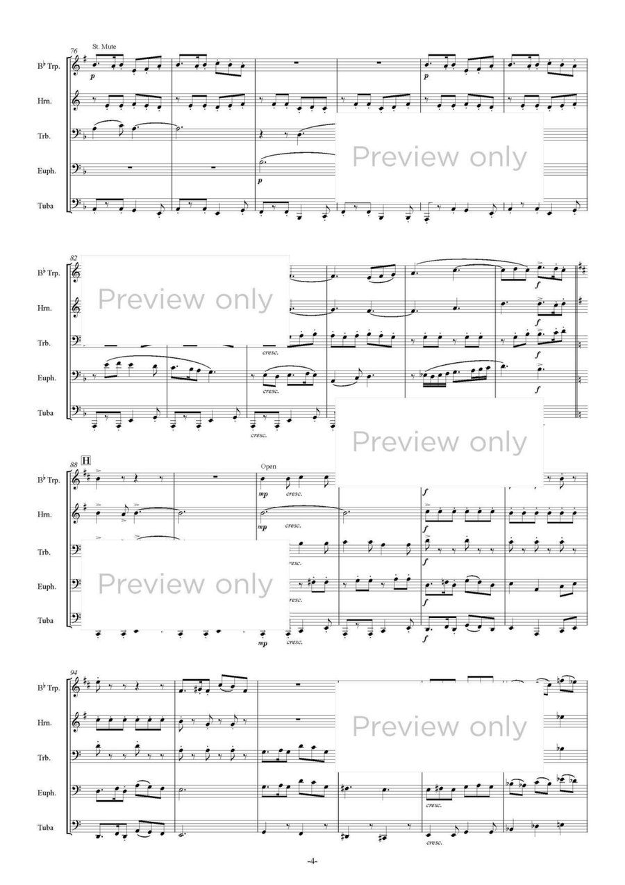 Isaribi - Brass Quintet Isaribi - Brass Quintet Brass Quintet scores gallery preview page 5