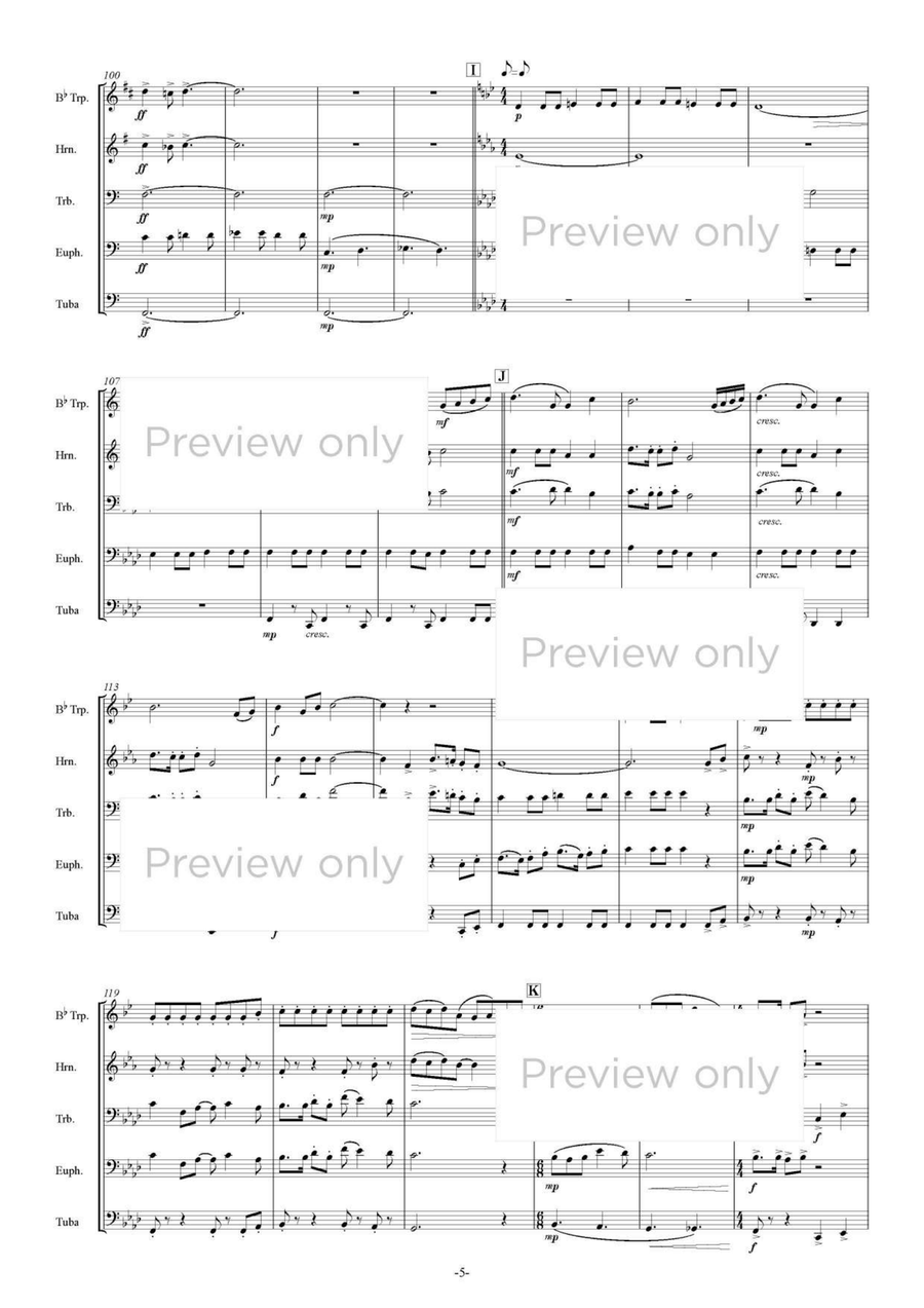 Isaribi - Brass Quintet Isaribi - Brass Quintet Brass Quintet scores gallery preview page 6