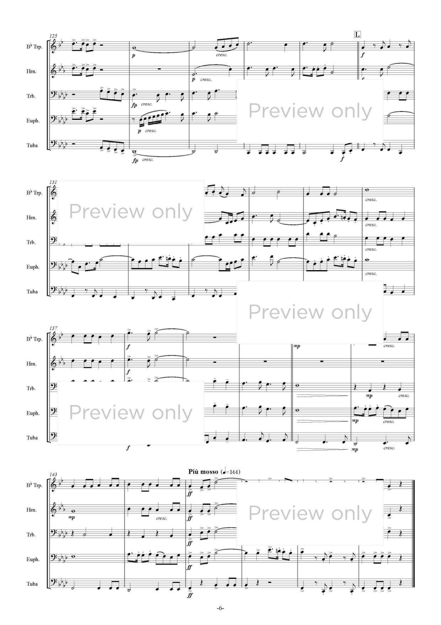 Isaribi - Brass Quintet Isaribi - Brass Quintet Brass Quintet scores gallery preview page 7