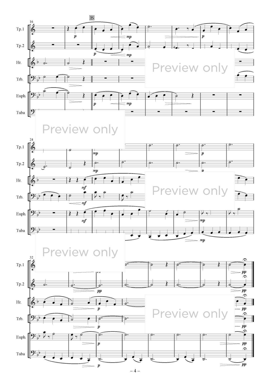 Three Inventions for Brass Sextet Chamber Music scores gallery preview page 5