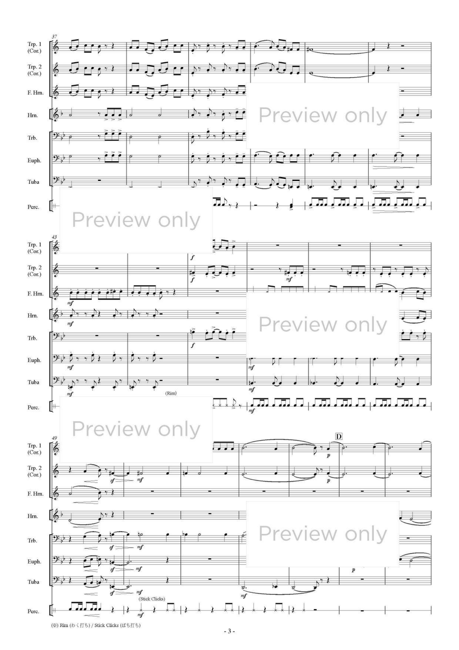 Zui-Zui-Zukkorobasi - Brass & Percussion Octet Chamber Music scores gallery preview page 4