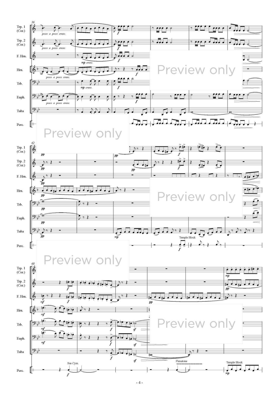 Zui-Zui-Zukkorobasi - Brass & Percussion Octet Chamber Music scores gallery preview page 5