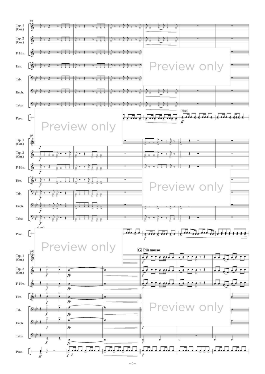Zui-Zui-Zukkorobasi - Brass & Percussion Octet Chamber Music scores gallery preview page 7