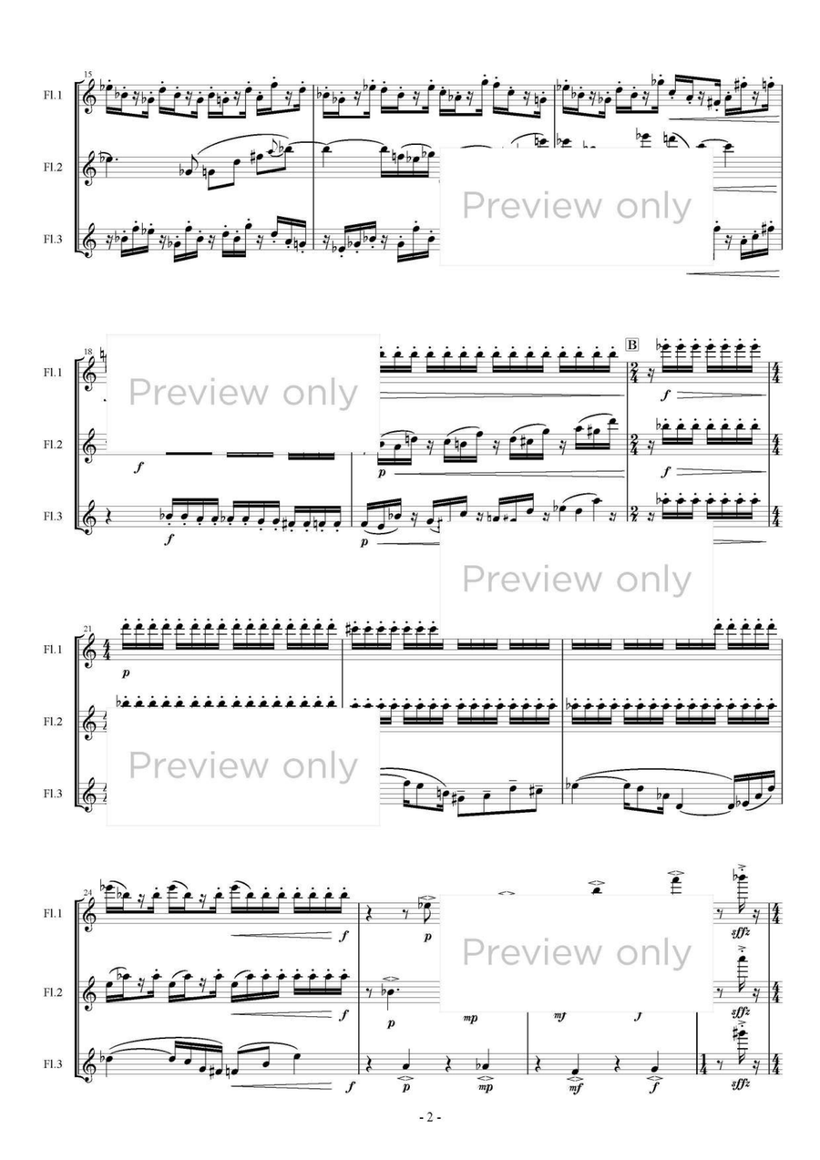 Resonant Triad - Flute Trio Flute Trio scores gallery preview page 3
