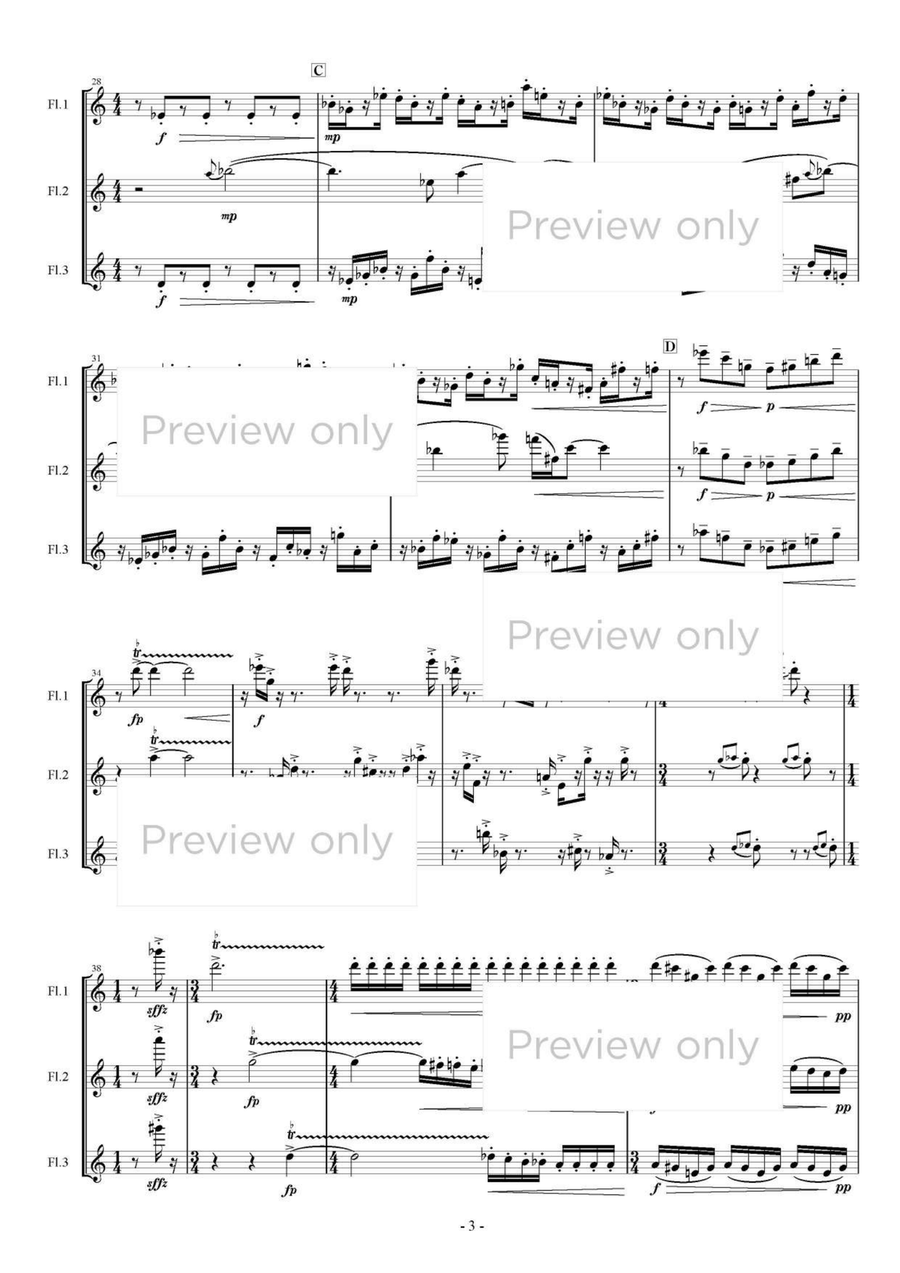 Resonant Triad - Flute Trio Flute Trio scores gallery preview page 4