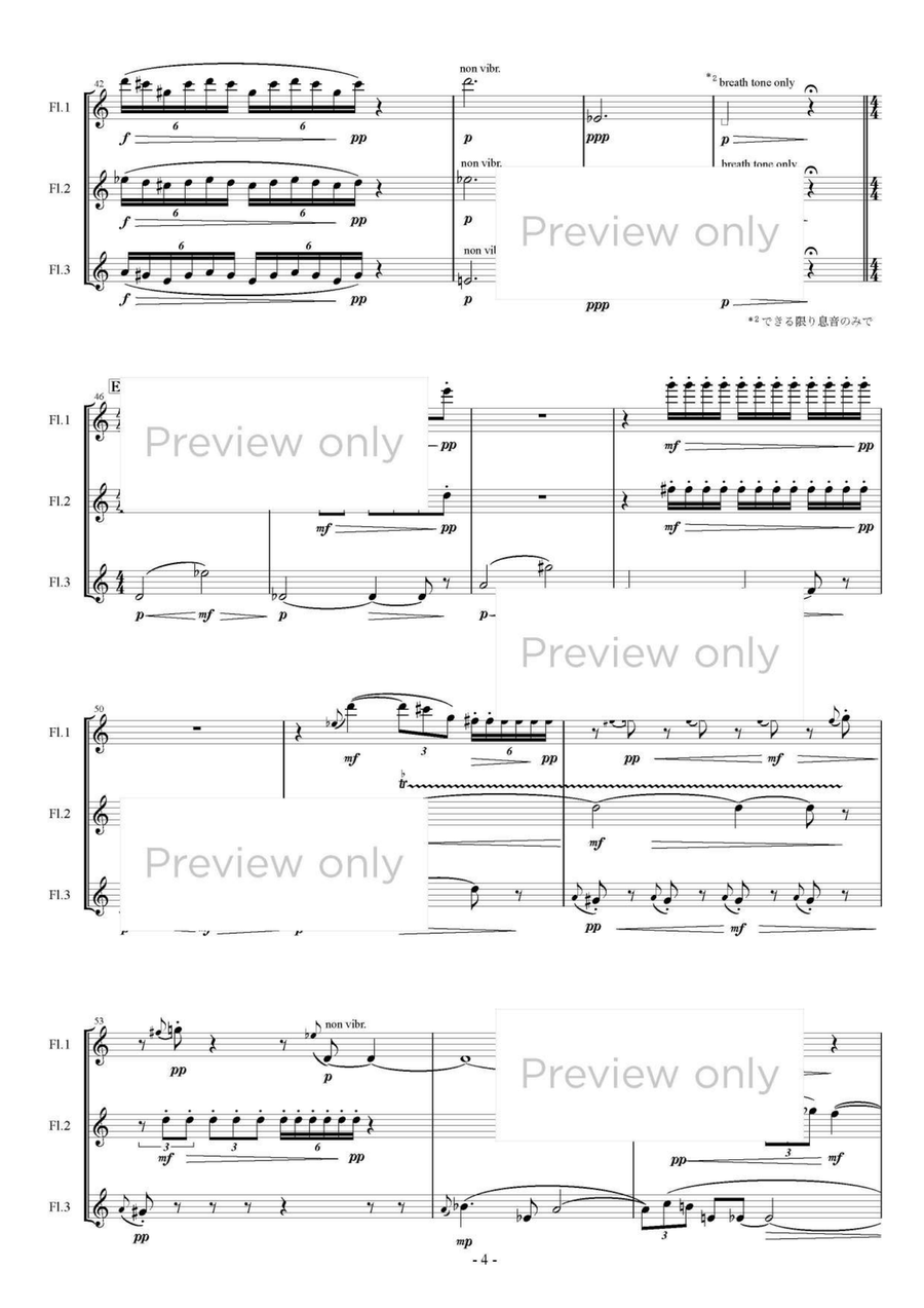 Resonant Triad - Flute Trio Flute Trio scores gallery preview page 5