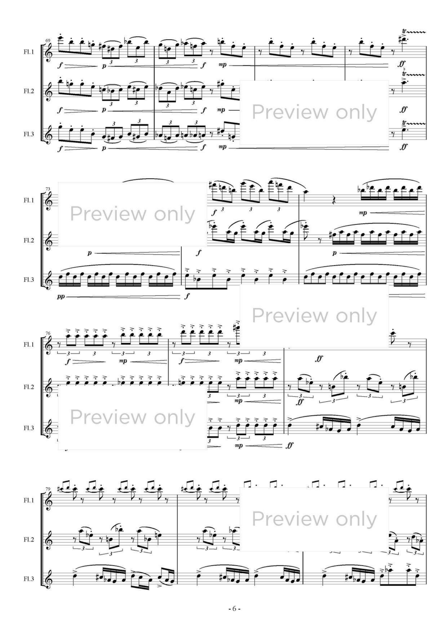 Resonant Triad - Flute Trio Flute Trio scores gallery preview page 7