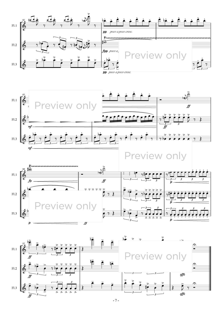Resonant Triad - Flute Trio Flute Trio scores gallery preview page 8